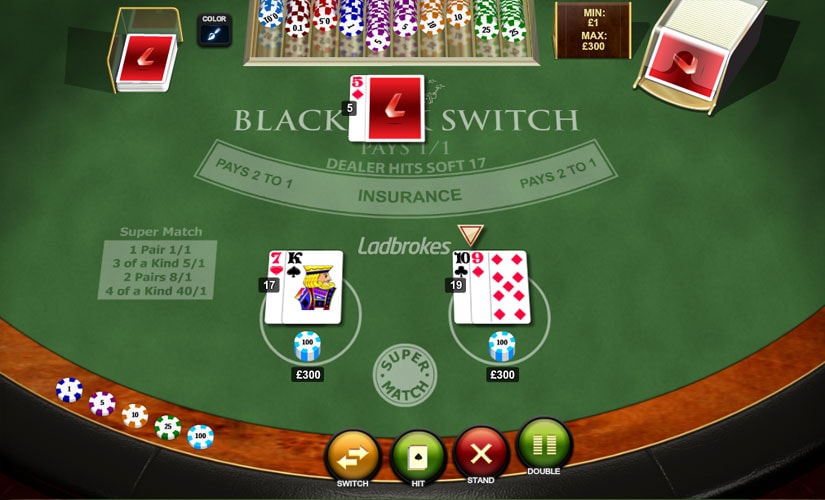 blackjack switch screenshot